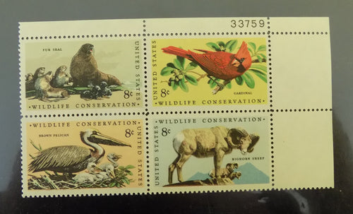 # 1464-67 (1972) Wildlife - PB, UR #33759, MNH