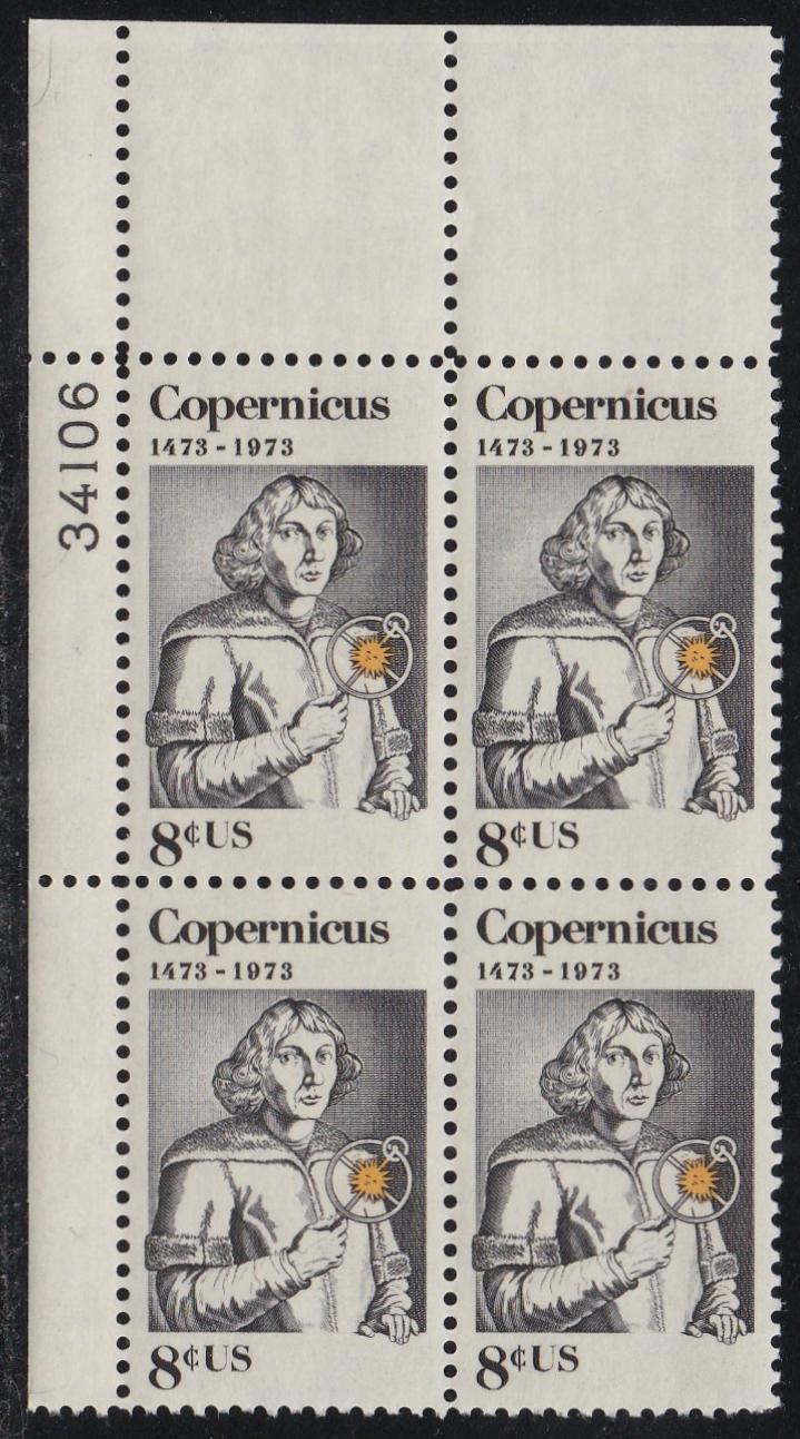 # 1488 (1973) Copernicus - PB, UL #34106, MNH