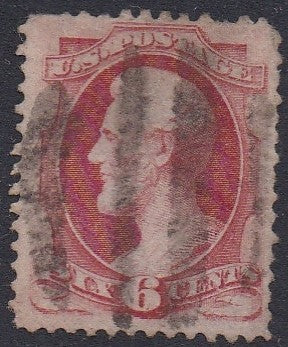 # 148 (1870) Lincoln, Carmine - Sgl, Used, FVF