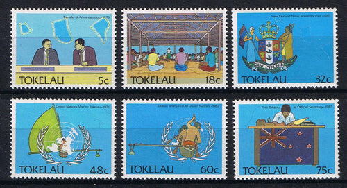 Tokelau # 151-156 (1988) Island Politics - Sgls, Set/6 MNH