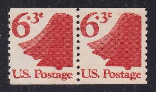 # 1518 (1974) Liberty Bell, Tagged - Coil pr, F MNH