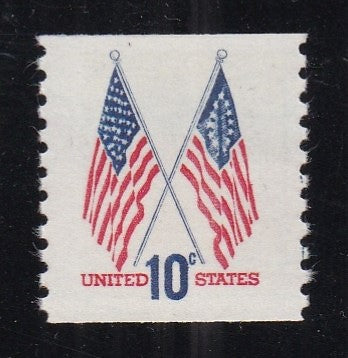 # 1519 (1973) Flags, Tagged - Coil sgl, XF MNH