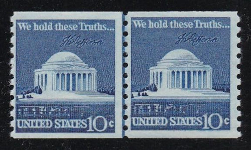 # 1520 (1973) Jefferson Memorial - Coil LP, F MNH