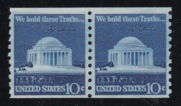# 1520 (1973) Jefferson Memorial - Coil pr, MNH