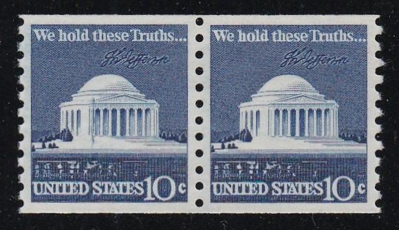 # 1520 (1973) Jefferson Memorial - Coil pr, XF MNH