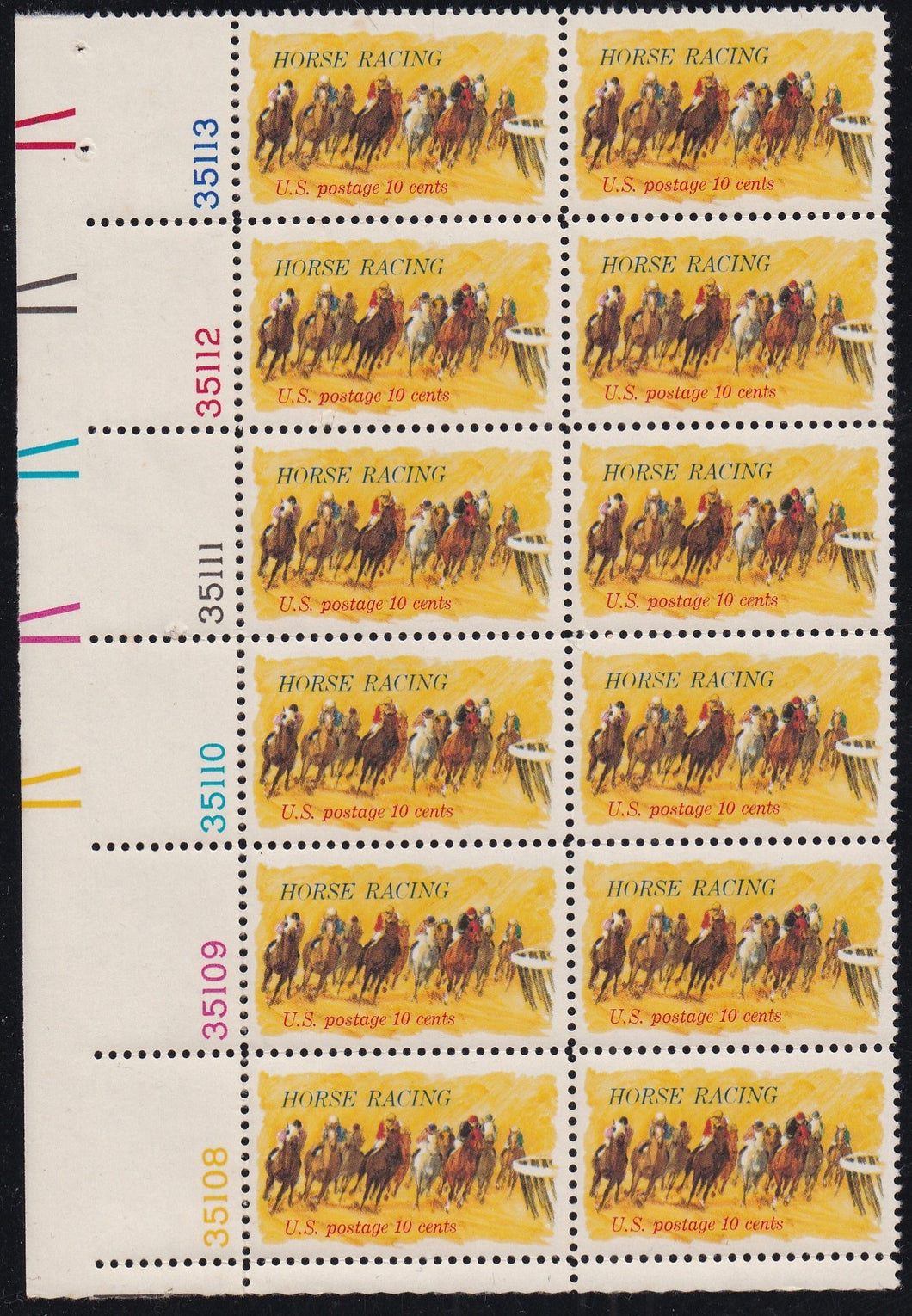 # 1528 (1974) Horse Racing - PB, LL #35113, MNH