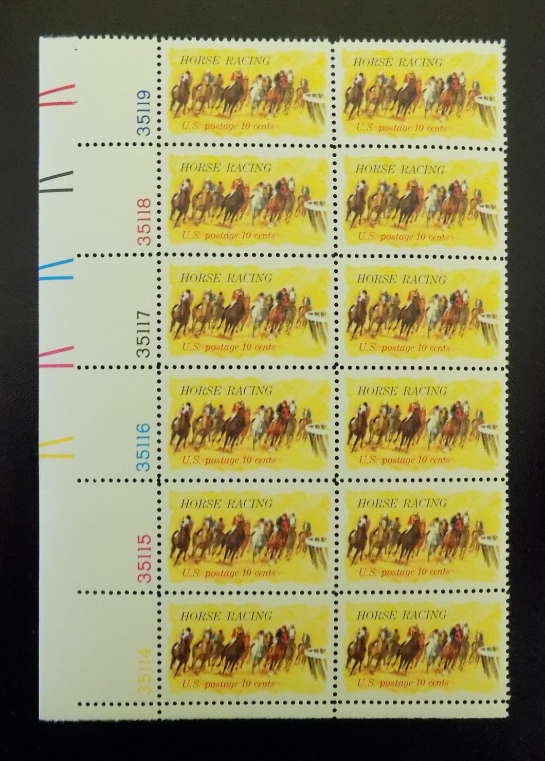 # 1528 (1974) Horse Racing - PB, LL #35119, MNH