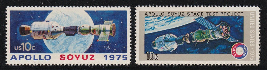 # 1569-70 (1975) Apollo-Soyuz - Sgls, Set/2, MNH