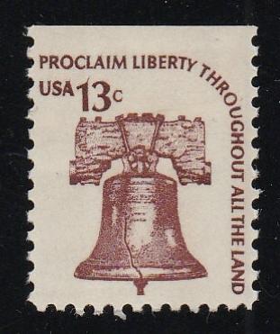 # 1595H (1975) Liberty Bell, DG, OA Tag - Bklt sgl, MNH