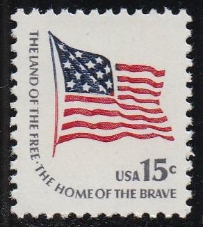 # 1597a (1978) Flag, SG, WP, SB Tag - Sgl, XF MNH