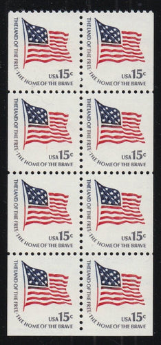 # 1598a (1978) Ft McHenry Flag, DG, MB Tag - Bklt pane, No Tab, MNH