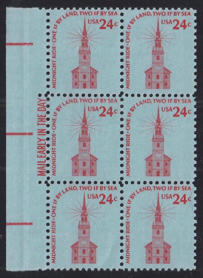 # 1603 (1978) Church, SG, BP, OA Tag - ME BK/6, L, MNH
