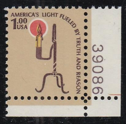# 1610 (1979) Rush Lamp, SG, BP, OA Tag - Plt sgl, LR #39086, MNH