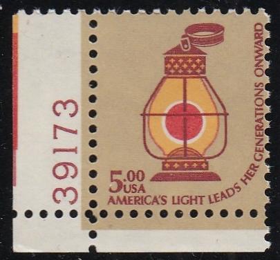 # 1612 (1979) Railroad Lantern, SG, BP, OA Tag - Plt sgl, LL #39173, MNH
