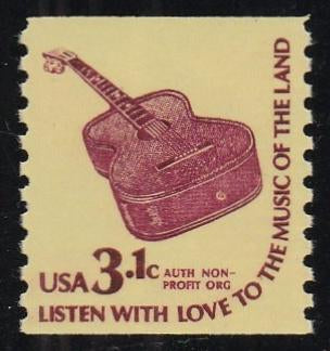 # 1613 (1979) Guitar, DG, YP, OA Tag - Coil sgl, XF MNH
