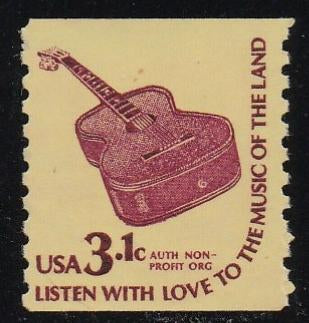 # 1613 (1979) Guitar, DG, YP, OA Tag - Coil sgl, MNH