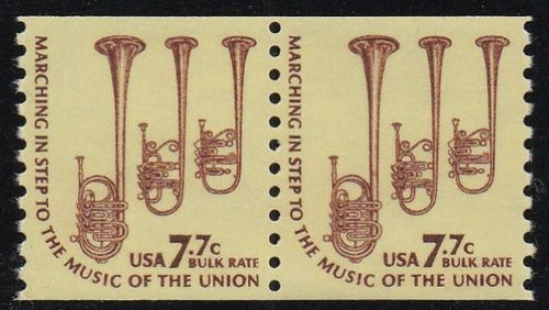 # 1614 (1976) Saxhorns, SG, YP, OA Tag - Coil pr, XF MNH
