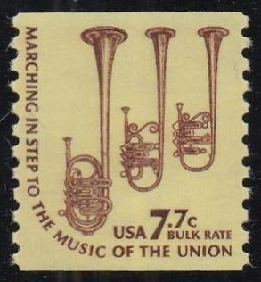 # 1614 (1976) Saxhorns, SG, YP, OA Tag - Coil sgl, XF MNH