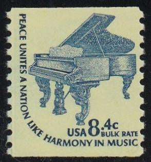 # 1615C (1978) Piano, SG, YP, OA Tag - Coil sgl, MNH