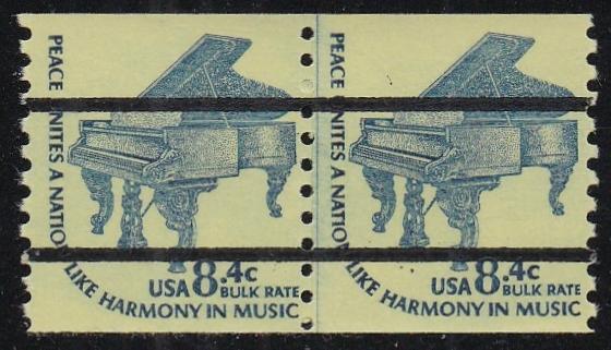 # 1615Cd (1978) Piano, DG, YP, OA Tag, Precancel - Coil LP, MNH