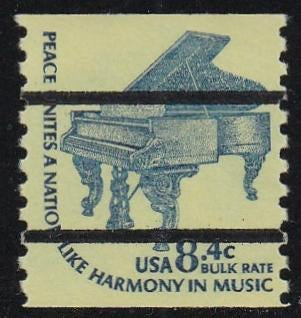 # 1615Cd (1978) Piano, DG, YP, OA Tag, Precancel - Coil sgl, MNH