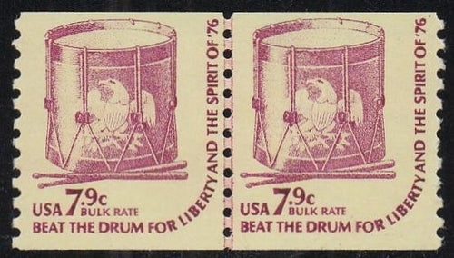 # 1615 (1976) Drum, DG, YP, OA Tag - Coil LP, XF MNH