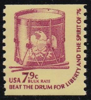 # 1615 (1976) Drum, SG, YP, OA Tag - Coil sgl, XF MNH