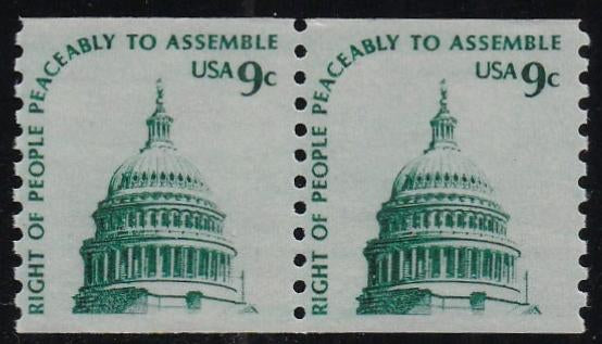 # 1616 (1976) Capitol Dome, SG, GP, OA Tag - Coil pr, MNH