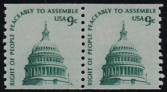 # 1616 (1976) Capitol Dome, SG, GP, OA Tag - Coil pr, XF MNH
