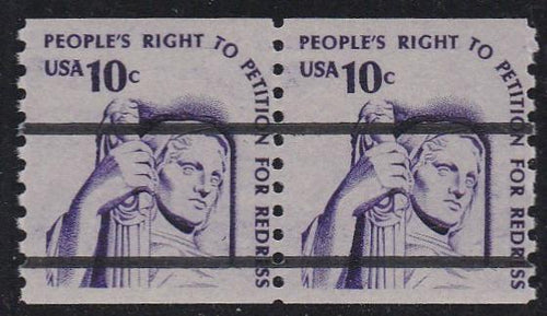 # 1617 (1977) Justice, DG, OA Tag, Precancel - Coil pr, F MNH
