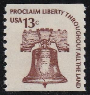 # 1618 (1975) Liberty Bell, SG - Coil sgl, XF MNH