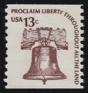 # 1618 (1975) Liberty Bell, SG - Coil sgl, MNH