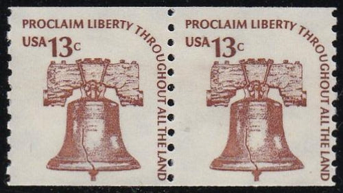 # 1618 (1975) Liberty Bell, SG - Coil pr, F MNH