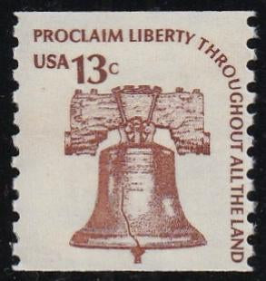 # 1618 (1975) Liberty Bell, SG - Coil sgl, F MNH