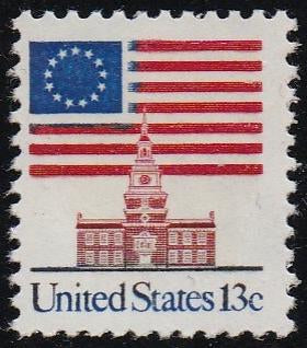 # 1622C (1981) Flag / Independence Hall, SBT - Sgl, MNH