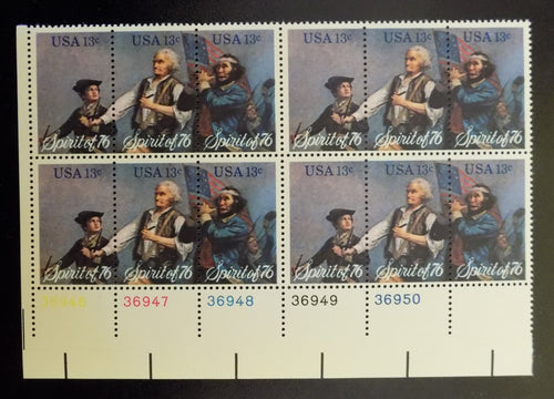 # 1629-31 (1976) Spirit of '76 - PB, LL #36950, MNH