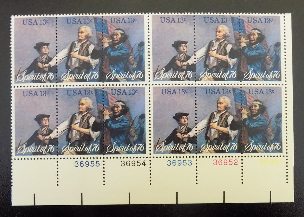 # 1629-31 (1976) Spirit of '76 - PB, LR #36955, MNH