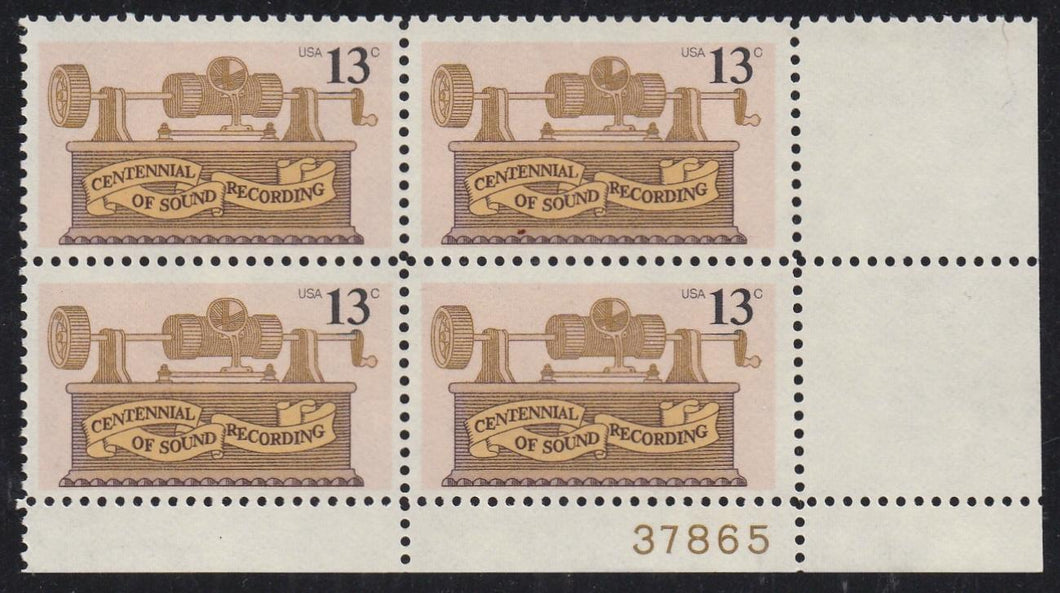 # 1705 (1977) Phonograph - PB, LR #37865, MNH