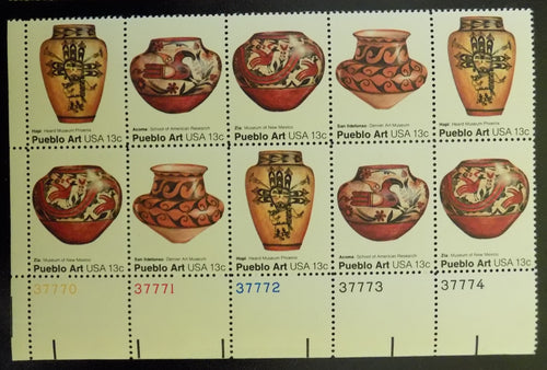 # 1706-09 (1977) Pottery - PB, LL #37774, MNH