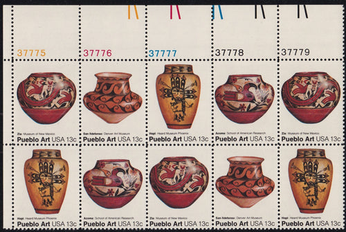 # 1706-09 (1977) Pottery - PB, UL #37779, MNH