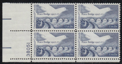 # 1721 (1977) Peace Bridge / Dove - PB, LL #38051, MNH