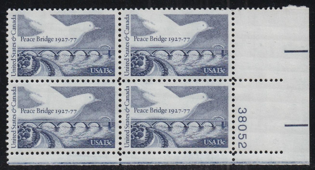 # 1721 (1977) Peace Bridge / Dove - PB, LR #38052, MNH