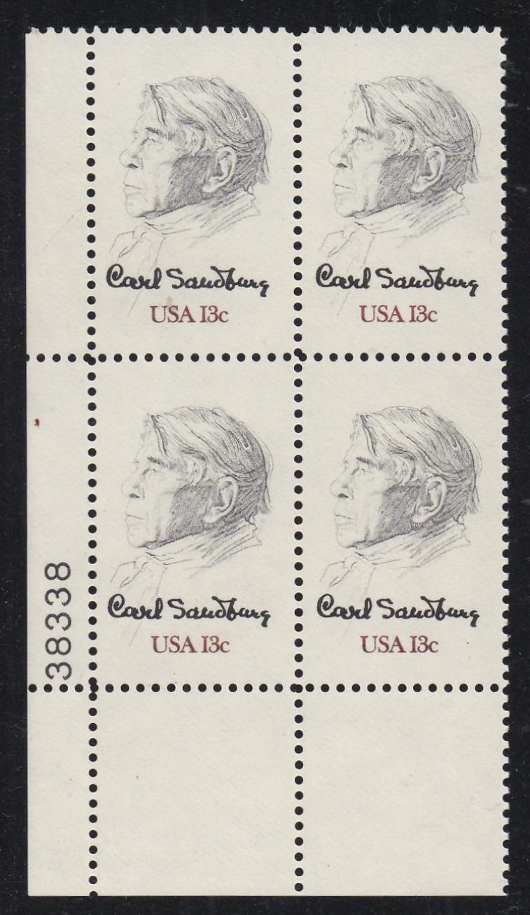 # 1731 (1978) Sandburg - PB, LL #38338, MNH