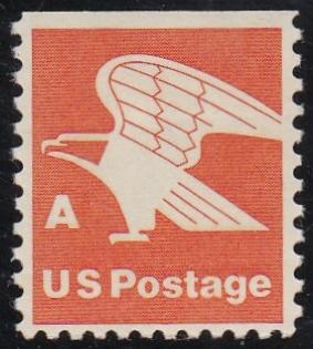 # 1736a (1978) Eagle, 'A', First Transition Rate, Low HB - Bklt sgl, MNH