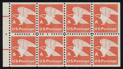 # 1736a (1978) Eagle, 'A', First Transition Rate, H EE, Low HB - Bklt pane, MNH