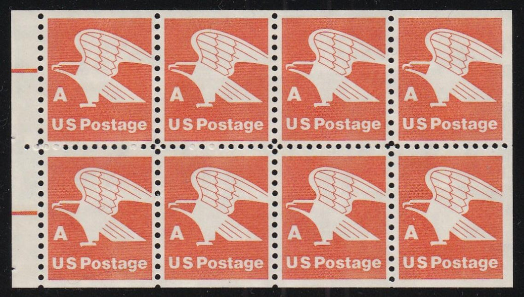 # 1736a (1978) Eagle, 'A', First Transition Rate, H EE, Low HB - Bklt pane, MNH