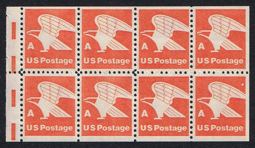 # 1736a (1978) Eagle, 'A', First Transition Rate, V EE, Med HB - Bklt pane, MNH