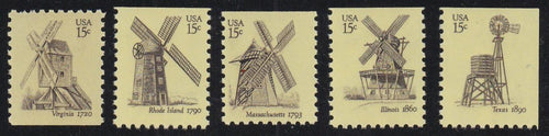 # 1738-42 (1980) Windmills - Bklt sgls, Set/5, MNH