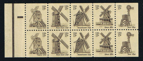 # 1742a (1980) Windmills - Bklt Pane, MNH