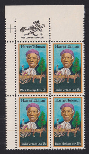 # 1744 (1978) Tubman - Mr. Zip, BK/4, UL, MNH
